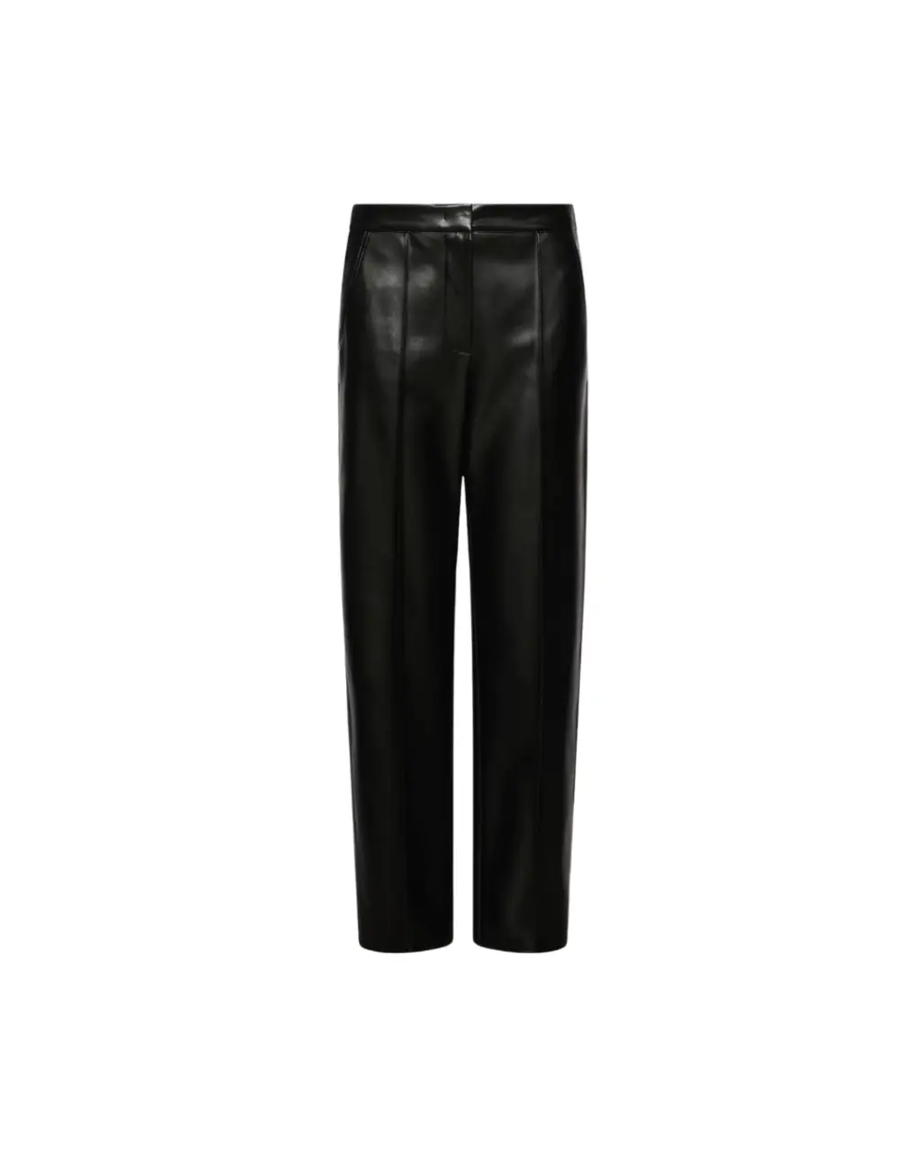 Pantalon Palude noir en jersey enduit