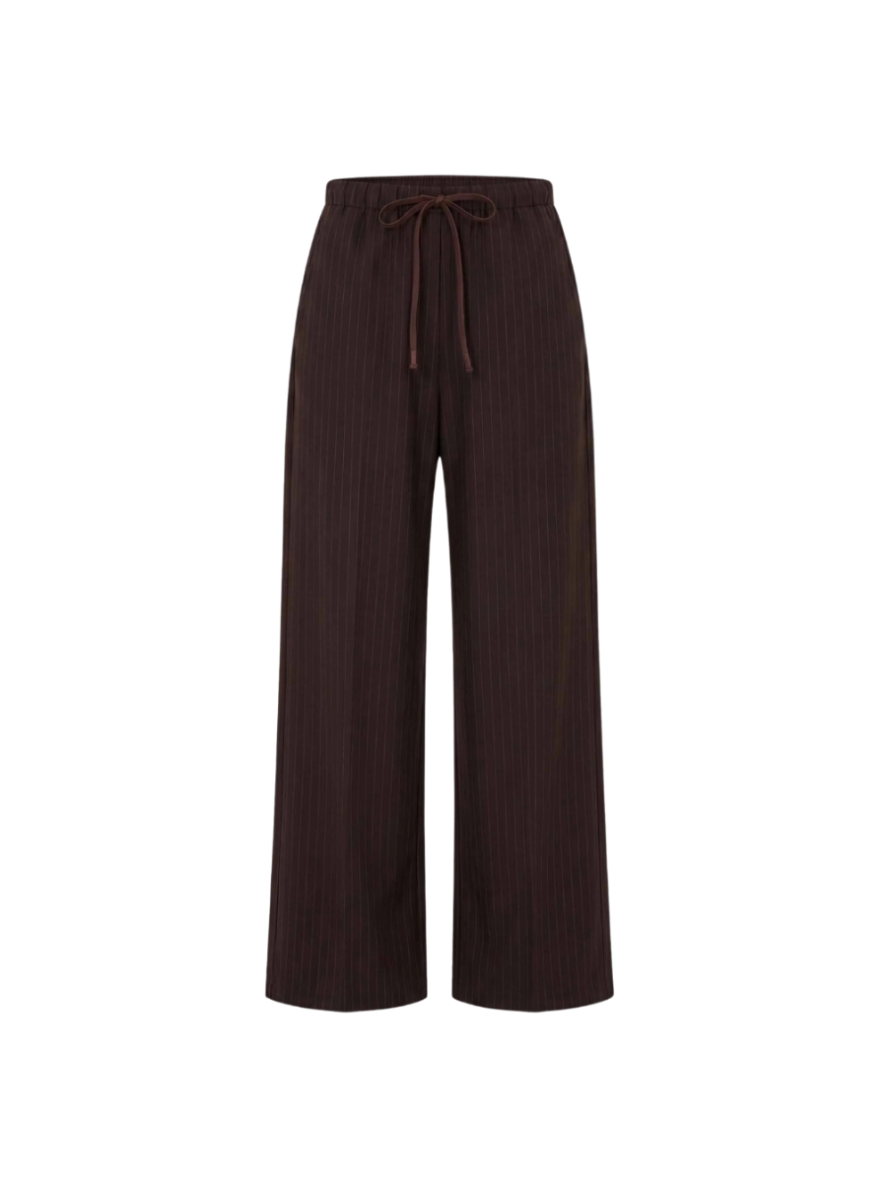 Pantalon Pelle Pinstripe marron à fines rayures – By-Bar