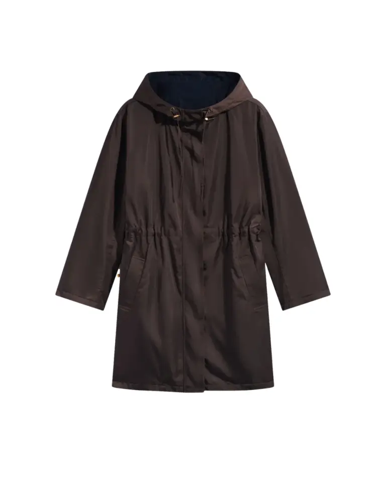Parka Velia réversible marron et bleu marine – Gérard Darel