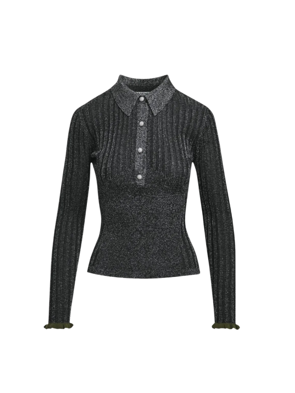 Polo Karan gris foncé métallisé – Essentiel Antwerp