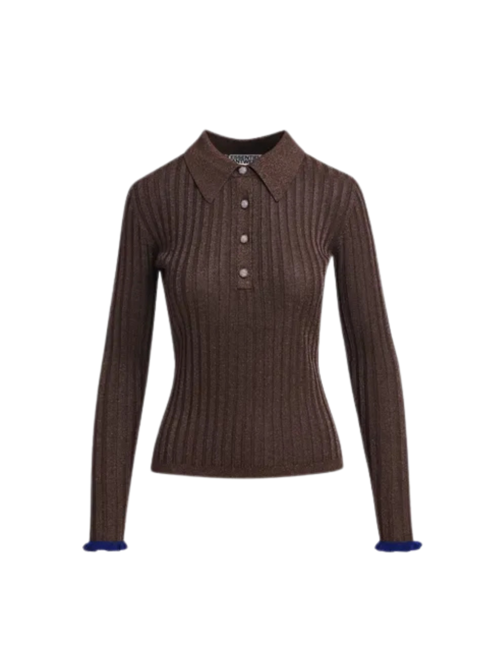 Polo Karan marron métallisé – Essentiel Antwerp