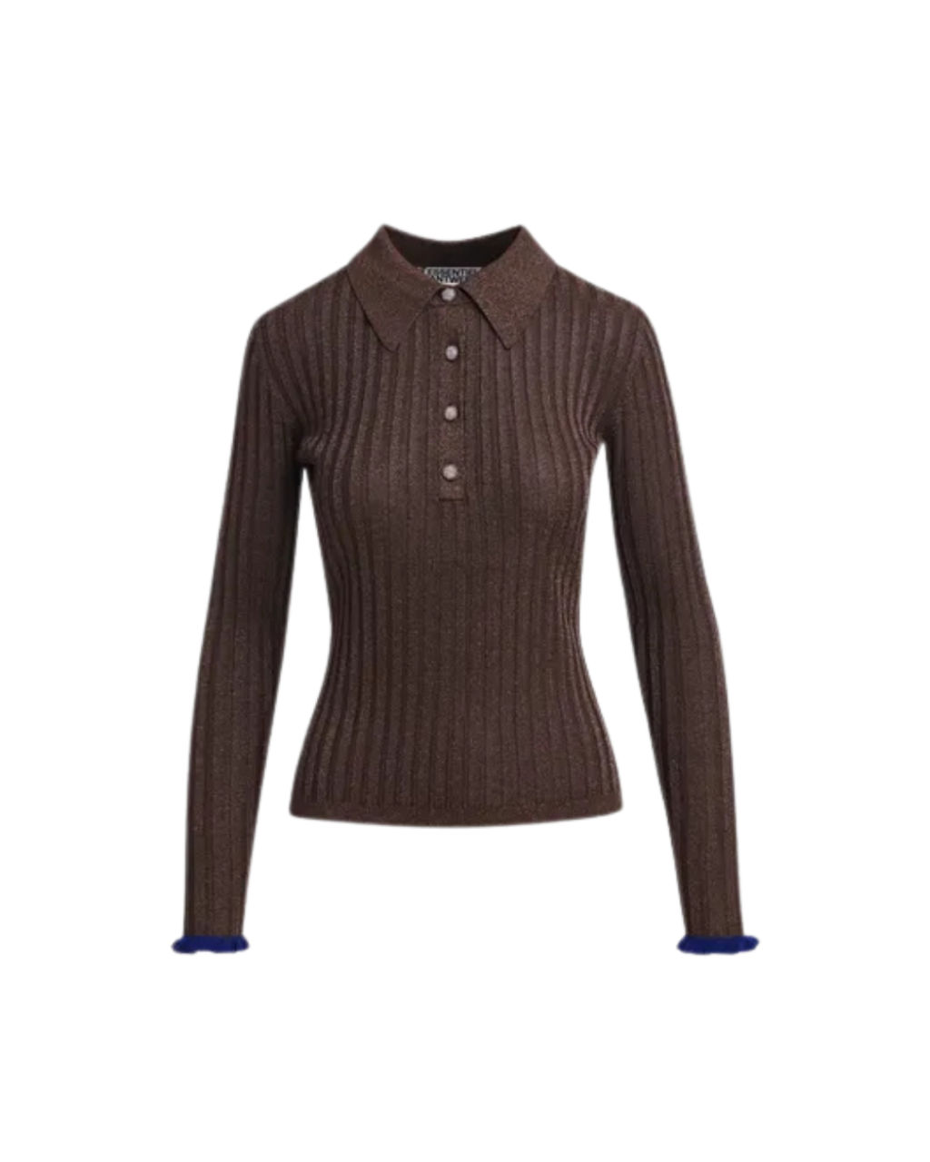 Polo Karan marron métallisé – Essentiel Antwerp