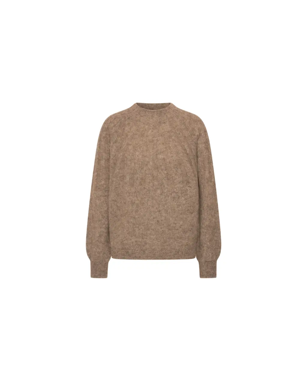 Pull Zoe beige biscuit chiné en alpaga – By-Bar