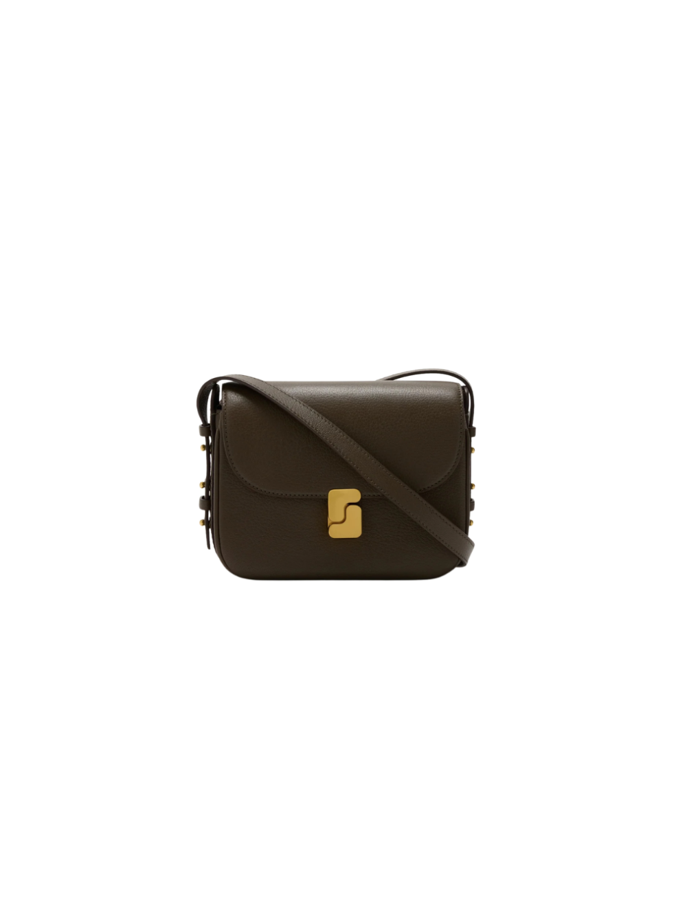Sac Bellissima Mini kaki foncé en cuir grainé – Soeur