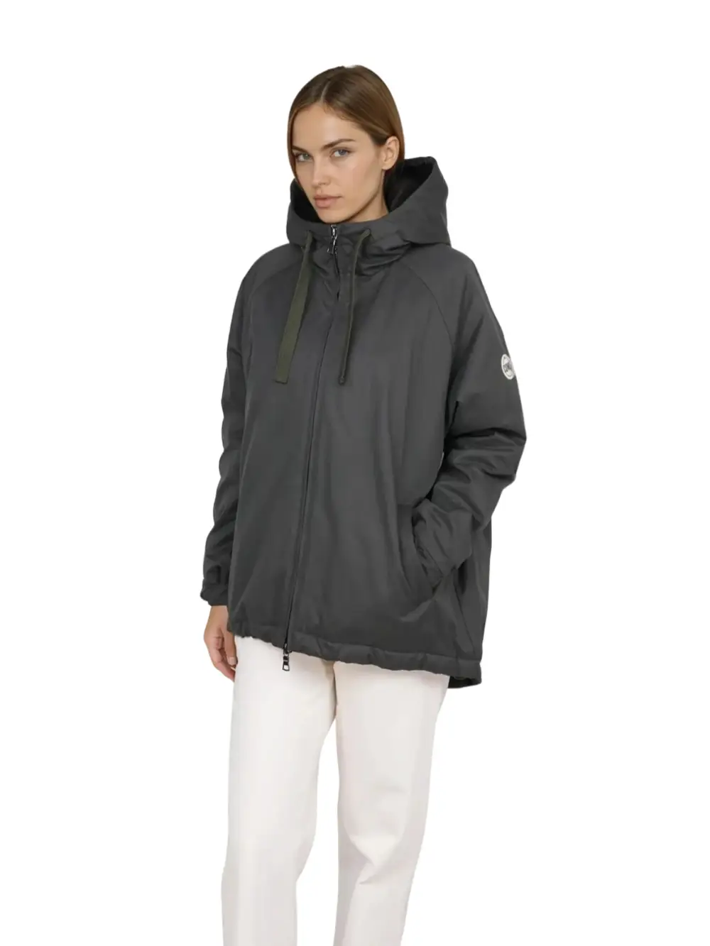 Veste Cuneo vert olive à capuche – No.1 Como