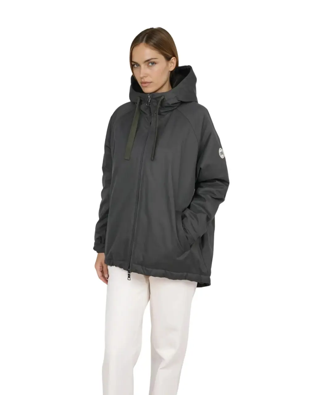 Veste Cuneo vert olive à capuche – No.1 Como