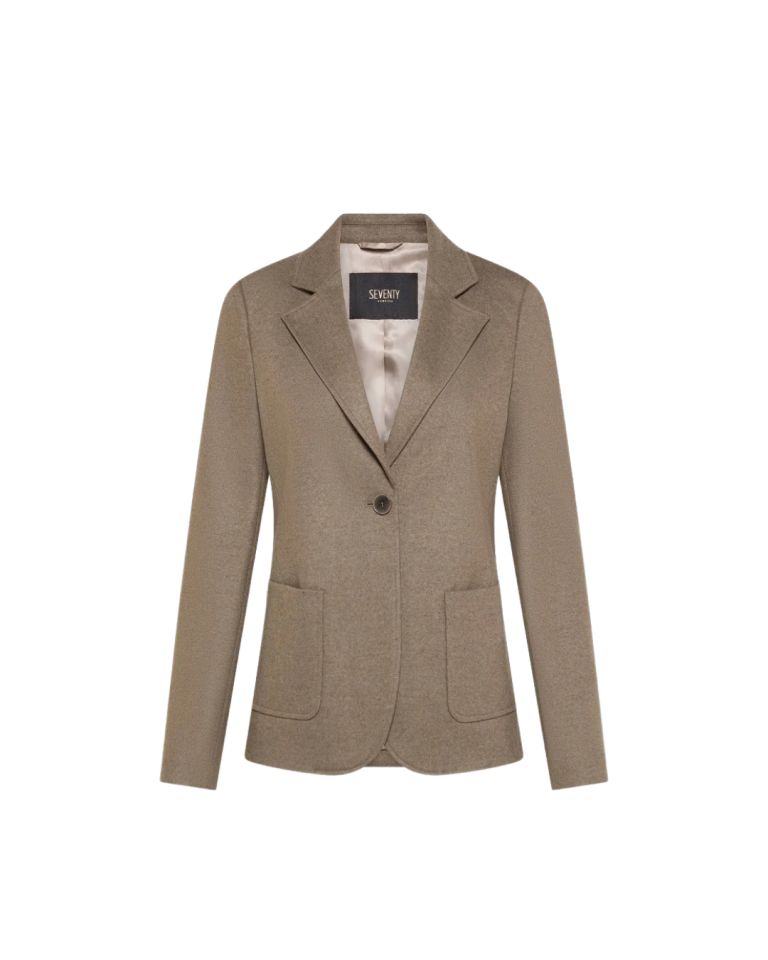 Veste blazer en flanelle taupe – Seventy Venezia