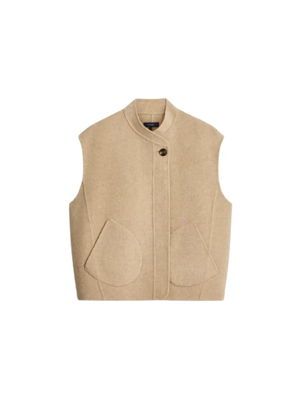 Blouson Adeline beige chiné en laine – Soeur