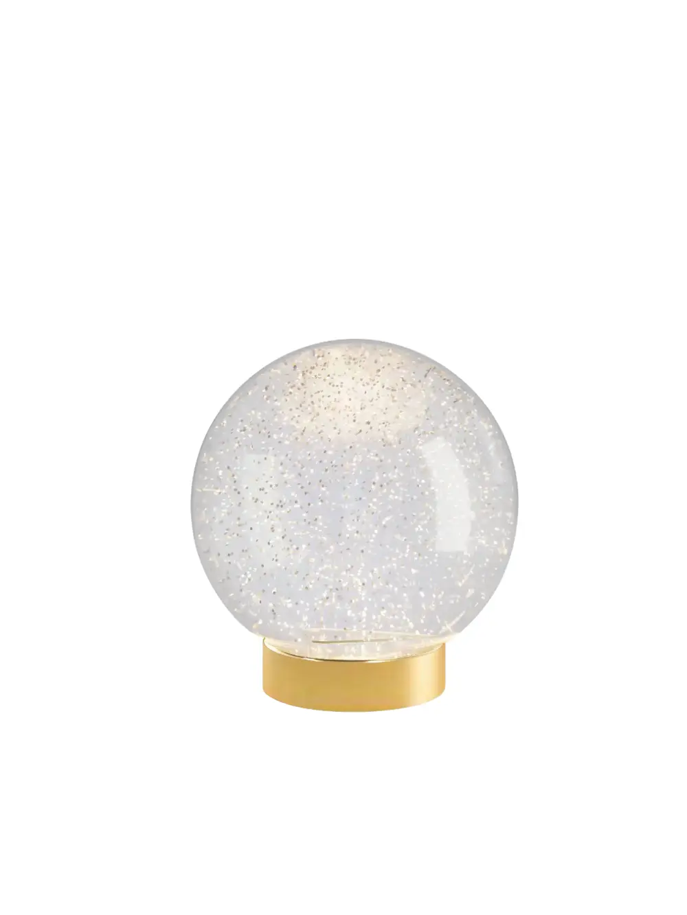 Découvrez cette lampe décorative dorée Sompex à paillettes, parfaite pour apporter une lumière chaleureuse et festive à votre intérieur.