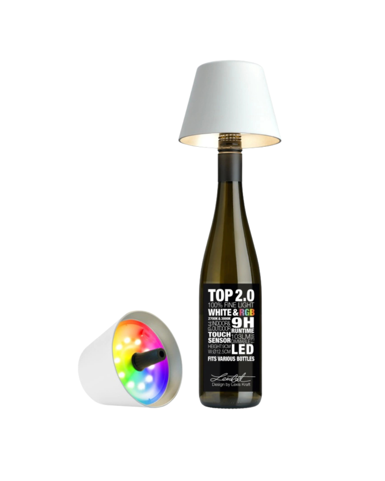 Lampe bouteille TOP 2.0 blanche – Sompex