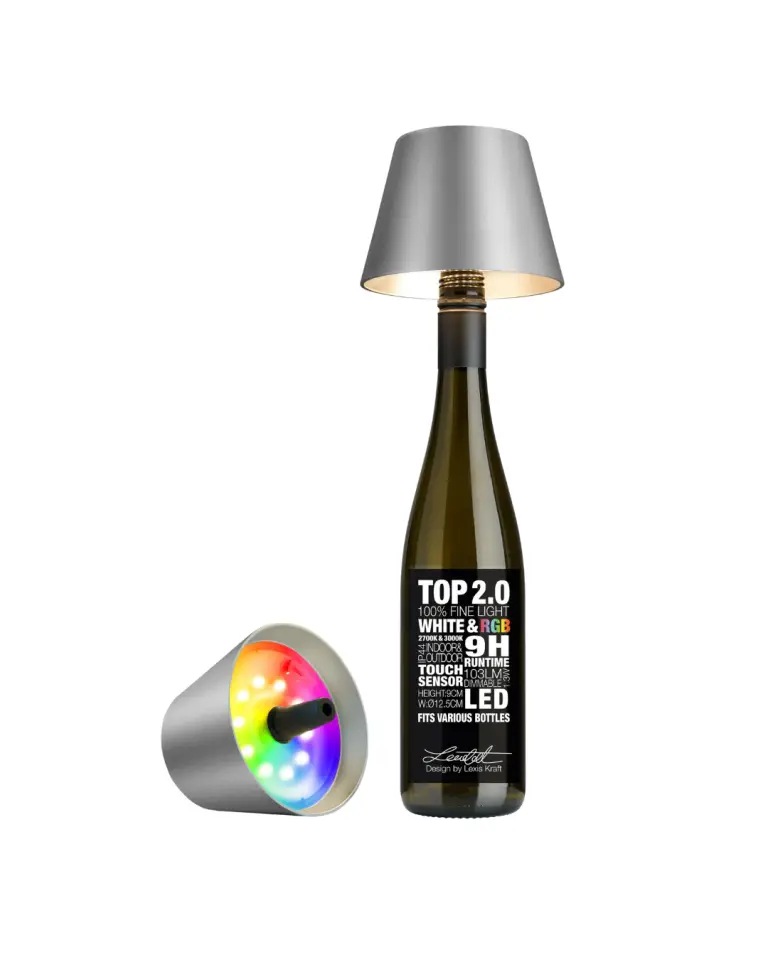 Lampe bouteille TOP 2.0 graphite – Sompex