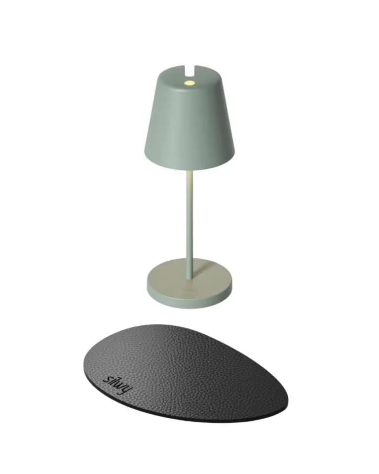 Lampe de table rechargeable Portofino vert olive – Sompex