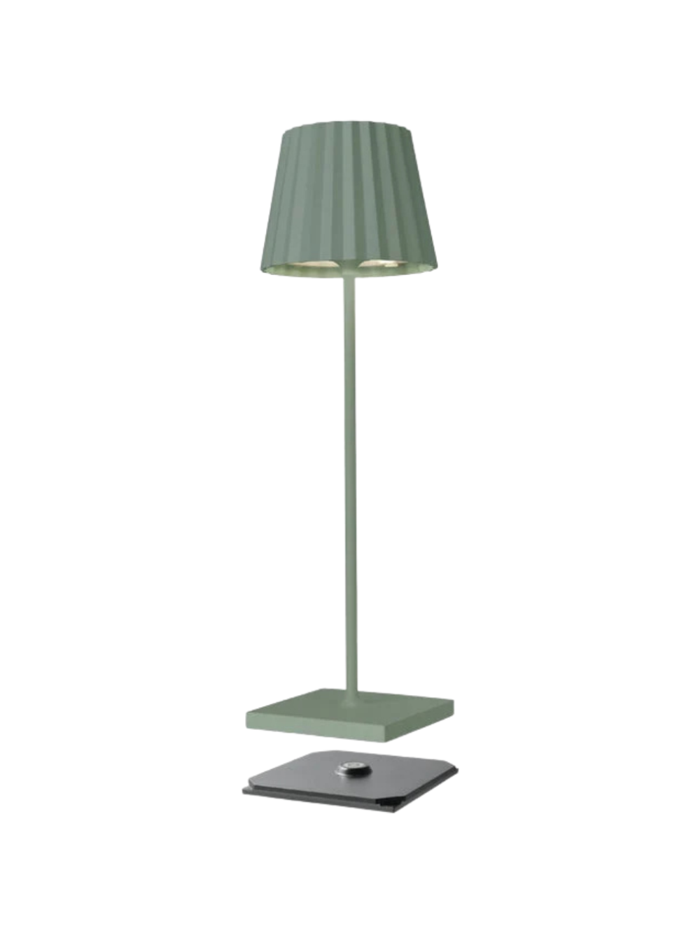 Lampe de table rechargeable TROLL 2.0 vert olive – Sompex