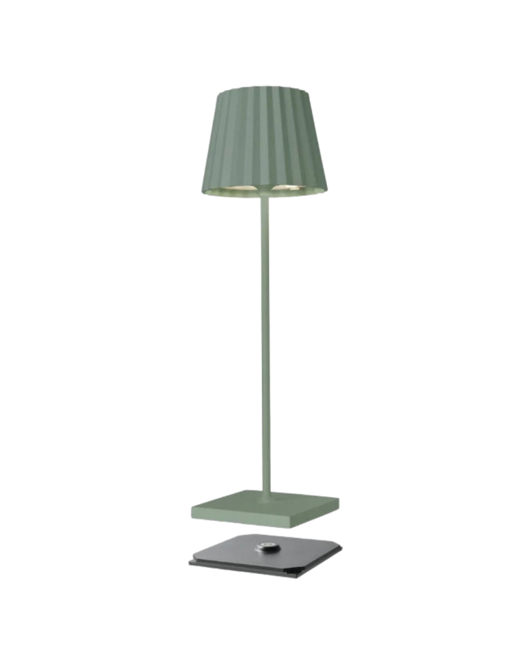 Lampe de table rechargeable TROLL 2.0 vert olive – Sompex