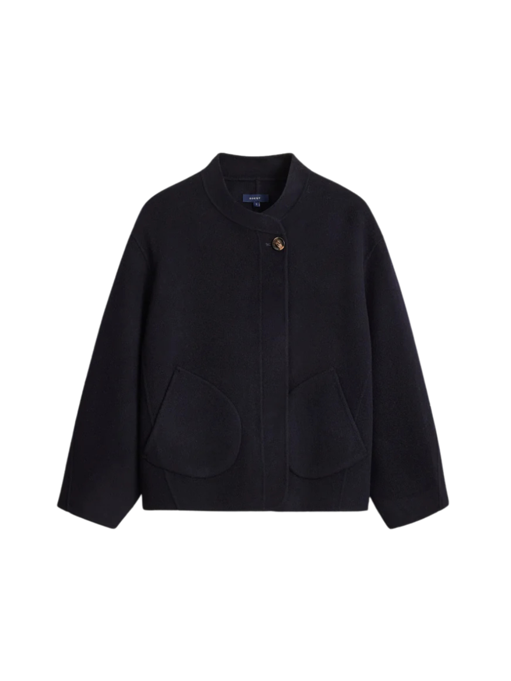 Manteau Windsor bleu marine profond en laine – Soeur