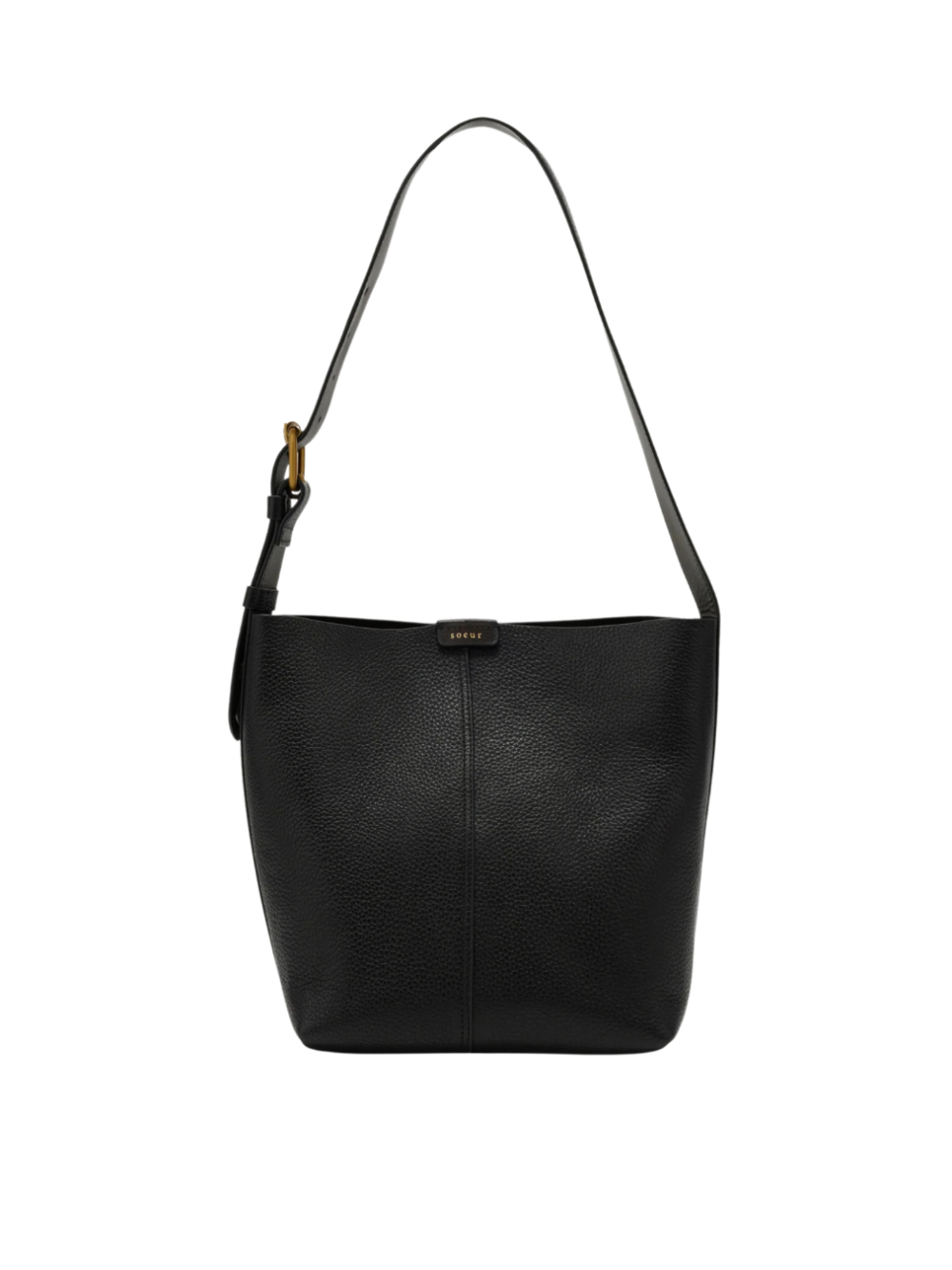 Sac Saudade Mini noir en cuir grainé – Soeur