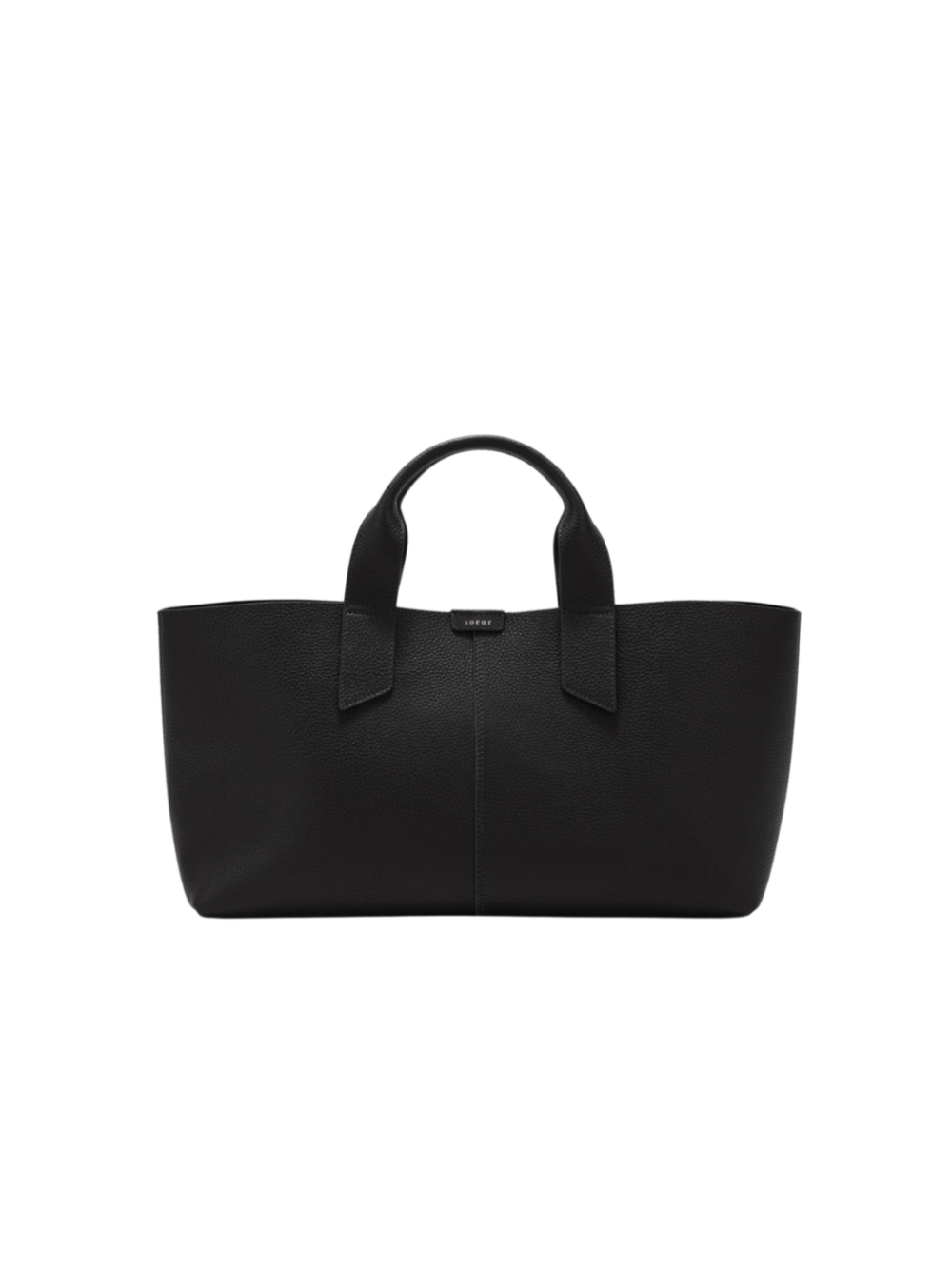 Sac Suave noir en cuir grainé