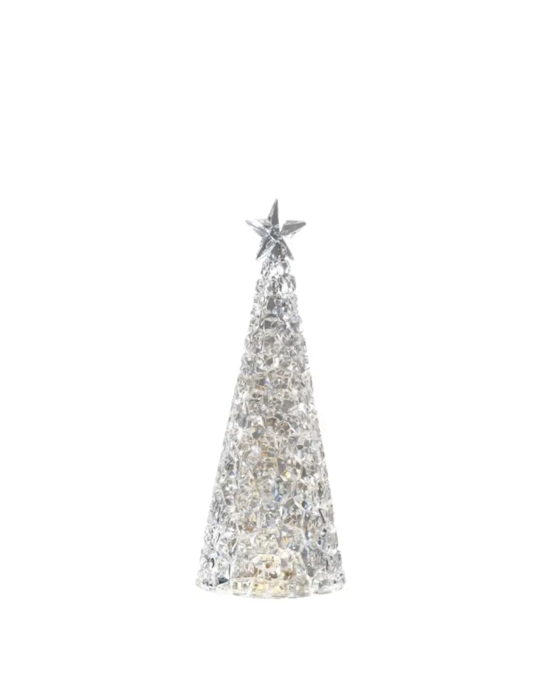 Sapin lumineux Glamor argent 28 cm – Sompex